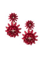 Banana Republic Womens Elizabeth Cole   Limited Edition Red Flower Earring Red Size One Size