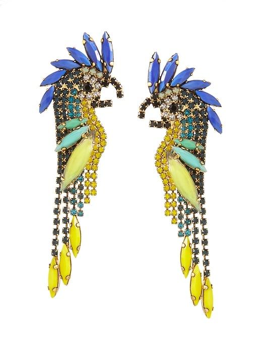 Banana Republic Womens Elizabeth Cole   Cockatoo Earring Blue Size One Size