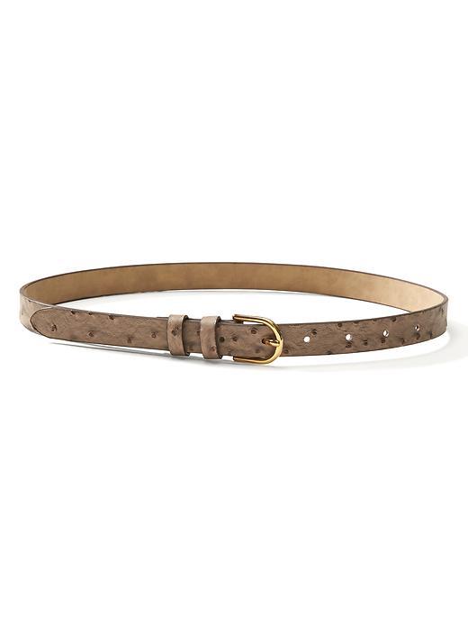 Banana Republic Ostrich Trouser Belt Size L - Taupe
