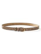 Banana Republic Ostrich Trouser Belt Size L - Taupe