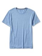 Banana Republic Mens Soft Wash Tee Size L Tall - Blue Heather