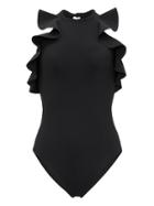 Banana Republic Womens Karla Colletto   Zaha High-neck One Piece Black Size 10