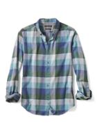 Banana Republic Mens Grant Fit Buffalo Check Shirt - Green