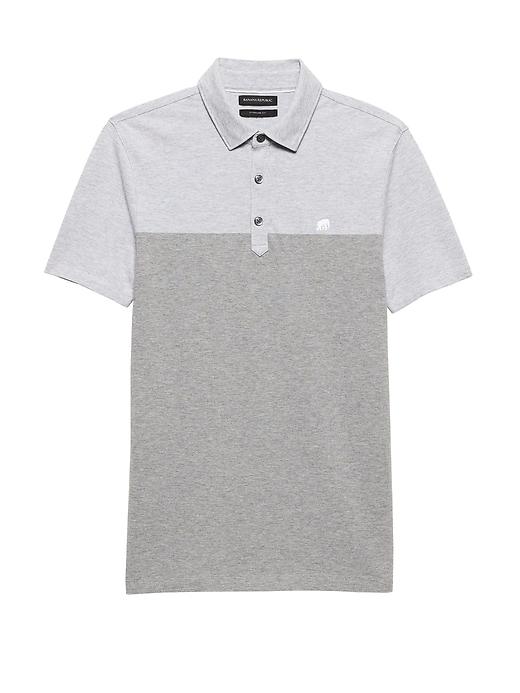 Banana Republic Color-blocked Pique Polo Shirt