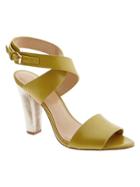 Banana Republic Samanda Heeled Sandal Size 10 - Green Chartreuse