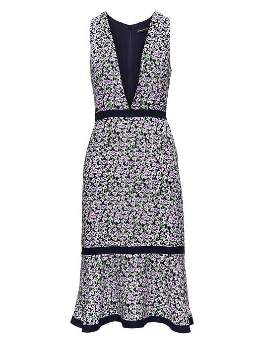Banana Republic Japan Online Exclusive Floral Deep V-neck Dress
