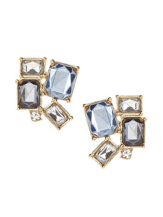 Banana Republic Geo Cluster Stud Earring Size One Size - Brass
