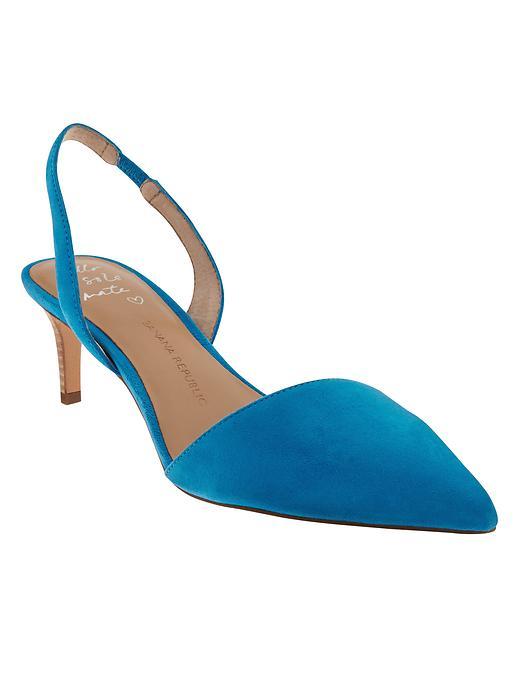 Banana Republic Hedy Slingback Pump Size 10 - Laser Blue