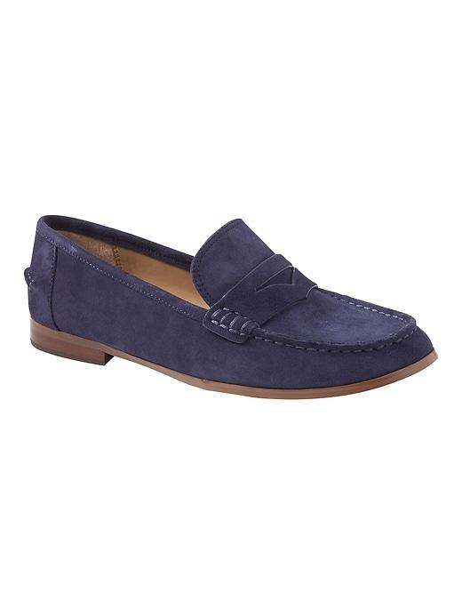 Banana Republic Womens Demi Penny Loafer Navy Size 9