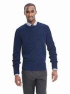 Banana Republic Mens J.c. Rennie &amp; Co. Shetland Wool Crew Pullover Size L Tall - Blue