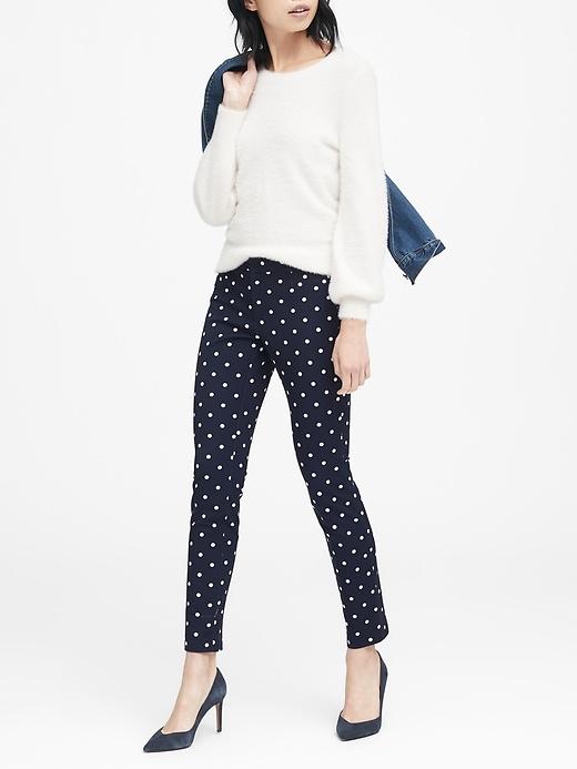 Banana Republic Sloan Skinny-fit Polka Dot Pant