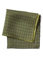 Banana Republic Mens 4-in-1 Silk Pocket Square Bright Moss Size One Size
