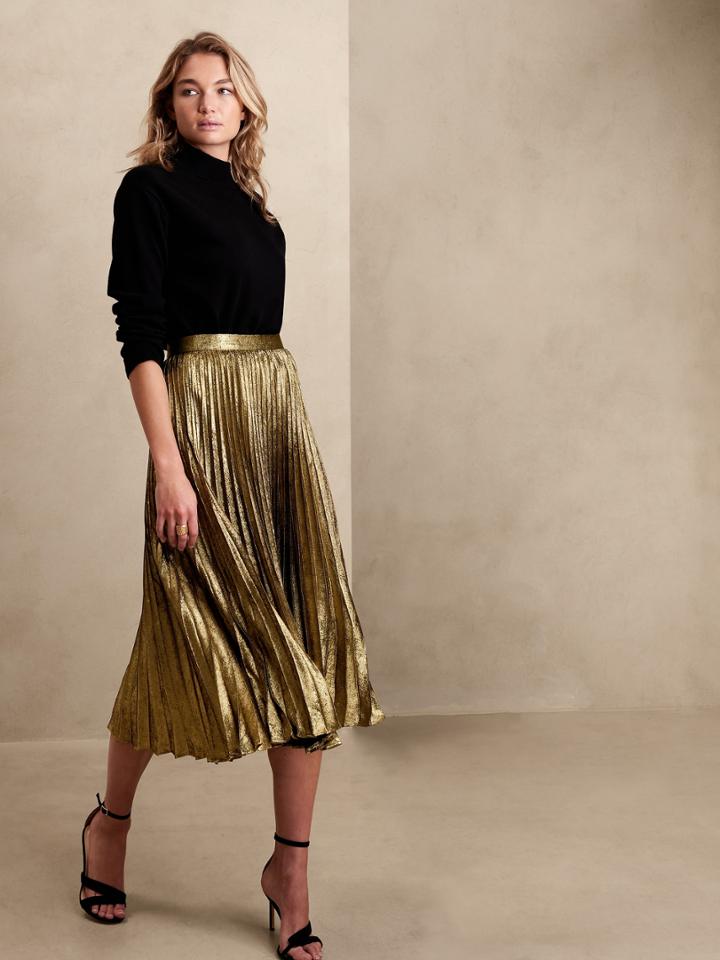 Raggiera Pleated Skirt