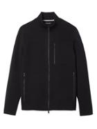 Banana Republic Mens Full-zip Milano Stitch Sweater Jacket Black Size Xl