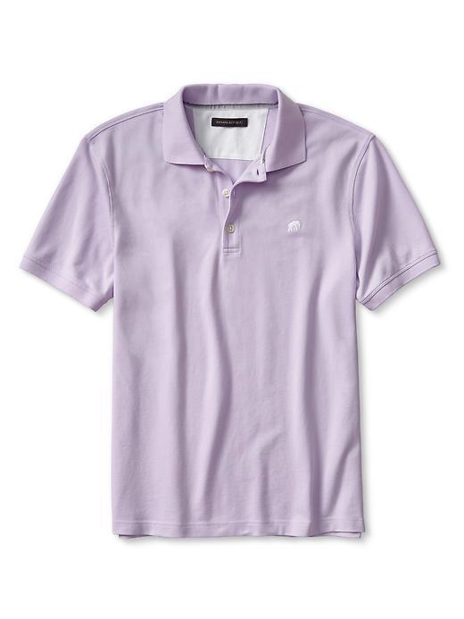 Banana Republic Signature Pique Polo Size L - Sugar Crush Purple
