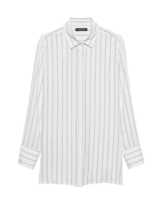 Banana Republic Parker Tunic-fit Stripe Shirt