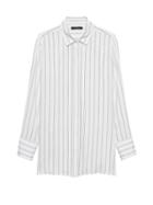 Banana Republic Parker Tunic-fit Stripe Shirt