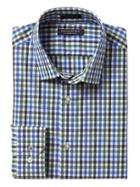 Banana Republic Mens Camden Fit Supima Cotton Check Shirt - Forest Pine