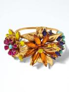 Banana Republic Womens Elizabeth Cole Tropical Flower Bracelet - Gold