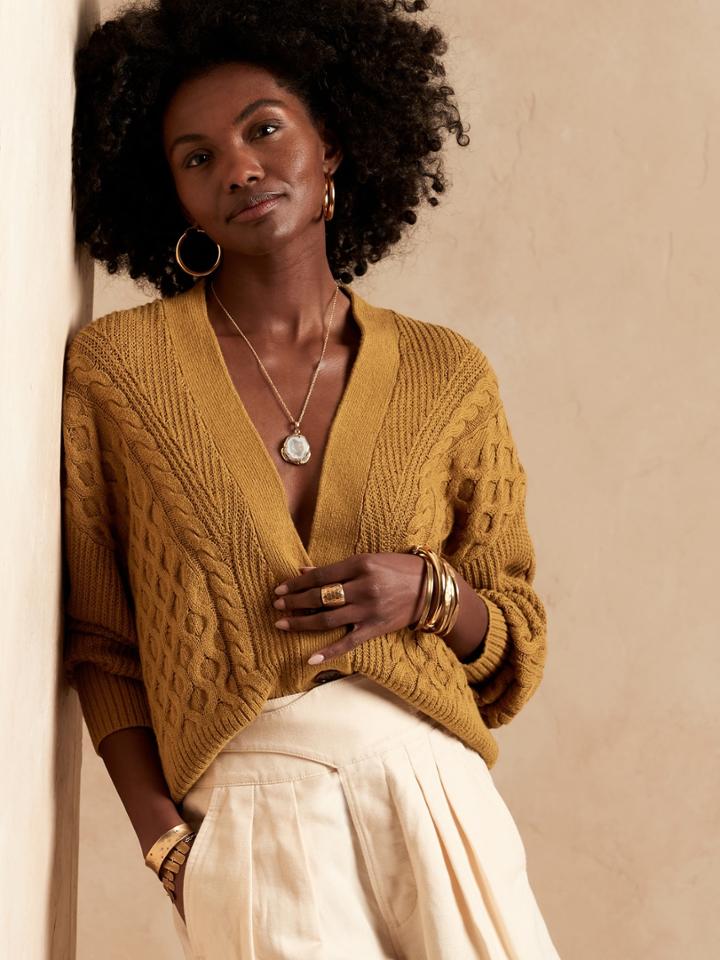 Cotton-hemp Cardigan