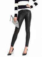 Banana Republic Womens Limited Edition Leather Legging - Black