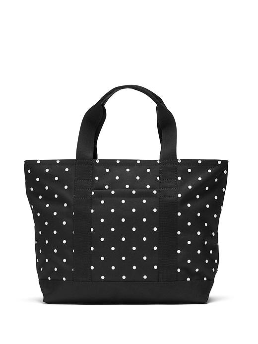 Banana Republic Womens Polka Dot Small Tote Bag Black & White Polka Dot Size One Size