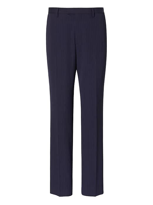Banana Republic Mens Slim Pinstripe Wool Suit Pant Navy Size 33w