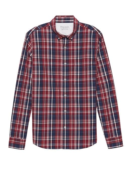 Banana Republic Untucked Slim-fit Luxe Poplin Shirt