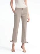 Banana Republic Avery Fit Tie Hem Pant - Vintage Taupe