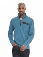 Banana Republic Mens Water Repellent Half Zip Pullover Size L Tall - Santorini