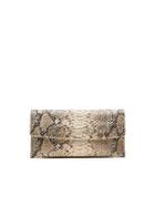 Banana Republic Snake Clutch Size One Size - Natural