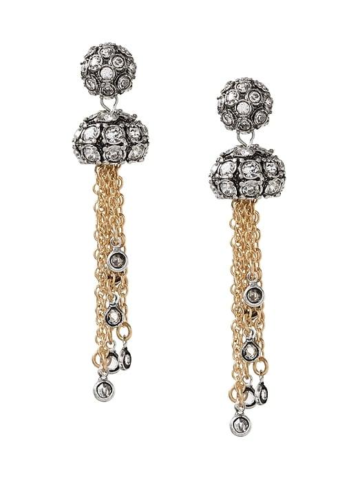 Banana Republic Womens Fireball Gems Tassel Earring Multi Size One Size