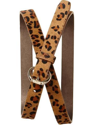 Banana Republic Leopard Haircalf Belt - Leopard