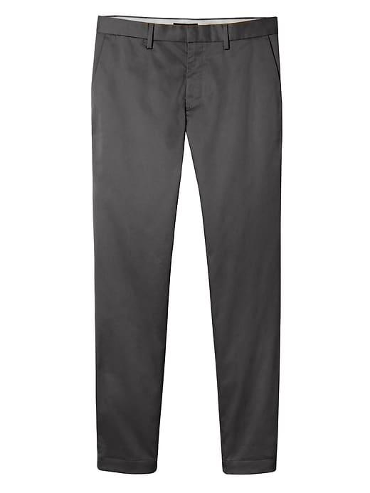 Banana Republic Mens Mason Athletic Tapered Rapid Movement Chino Pant Charcoal Size 38w