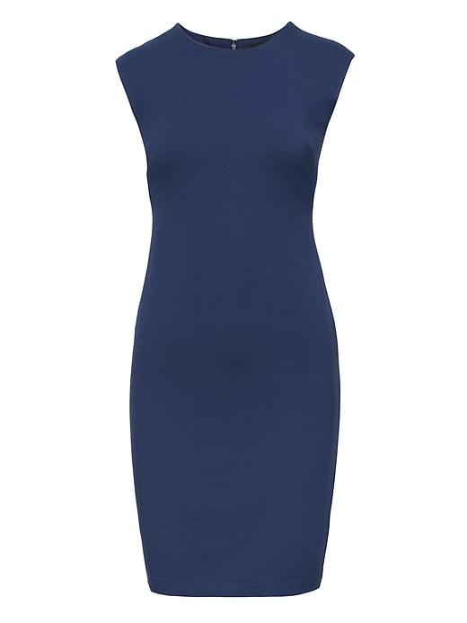 Banana Republic Womens Ponte Sheath Dress Deep Blue Size 2