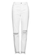 Banana Republic Womens Skinny Stain-resistant Ankle Jean With Frayed Step-hem White Size 35