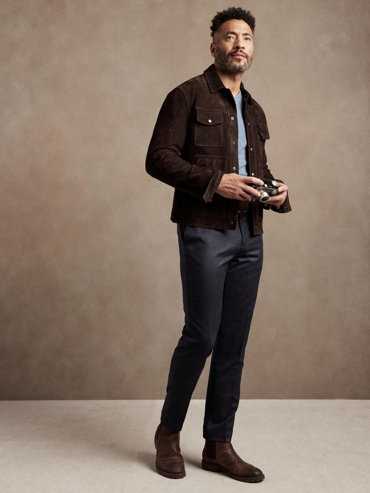 Tapered Perfect Flannel Dress Pant