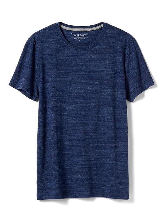 Banana Republic Mens Soft Wash Tee - Blue Dusk