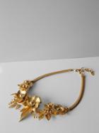 Banana Republic Womens Elizabeth Cole Golden Glow Floral Necklace Size One Size - Gold