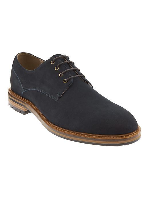 Banana Republic Mens Jeffery Suede Oxford - Midnight Hour