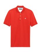 Banana Republic Mens Slim Signature Pique Polo Shirt New Vermillion Size M