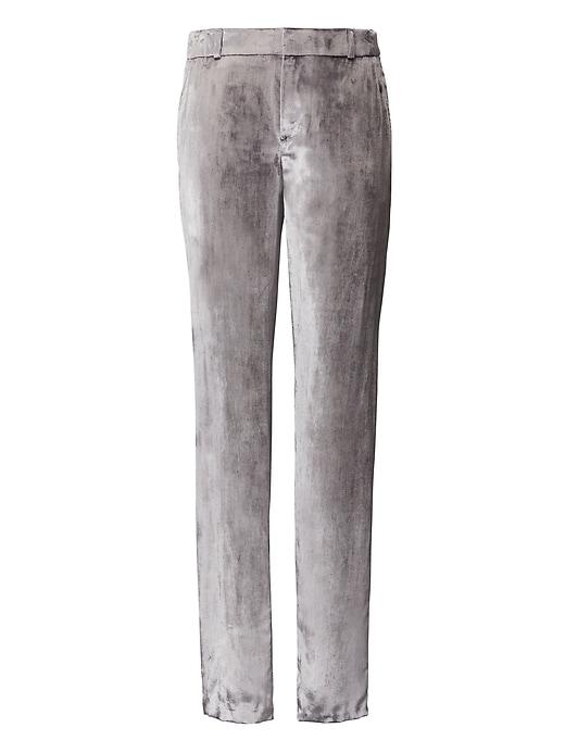 Banana Republic Womens Heritage Ryan Fit Velvet Pant - Luxe Gray
