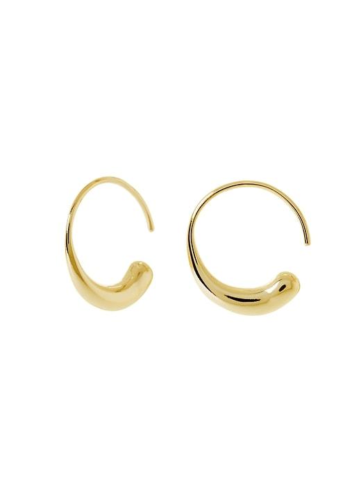 Banana Republic Tapered Metal Huggie Earrings