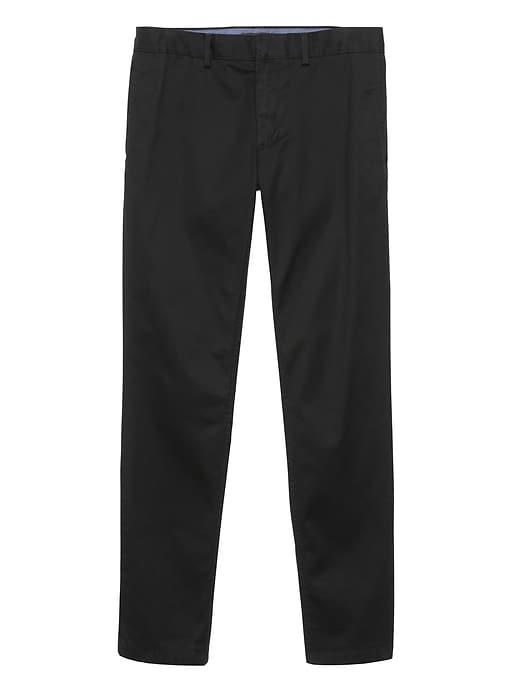 Banana Republic Mens Fulton Skinny Stretch Chino Pant Black Size 40w