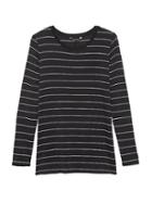 Banana Republic Womens Soft Stretch Tunic T-shirt Mini Stripe Size M