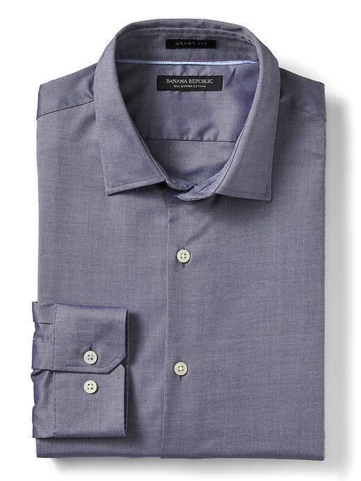 Banana Republic Mens Grant Fit Supima Cotton Shirt - Royal Purple