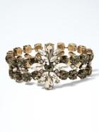 Banana Republic Womens Brilliant Gems Line Bracelet Gray Size One Size