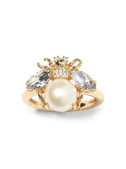 Banana Republic Womens Bee Ring Gold Size 5
