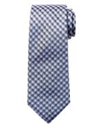 Banana Republic Mens Mini Check Silk Nanotex Tie Pure Lavender Size One Size