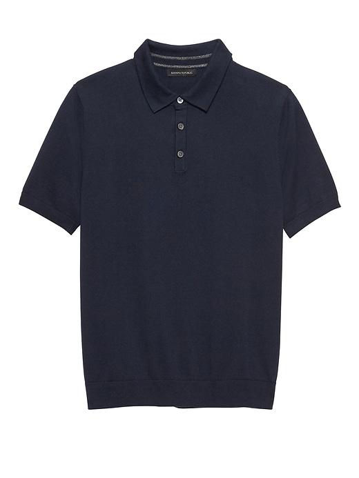Banana Republic Cotton Cashmere Sweater Polo